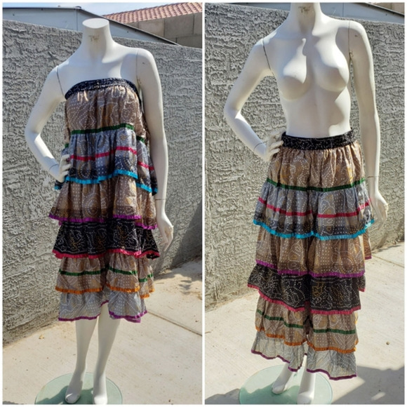 MADE IN INDIA‎ CONVERT DRESS AND SKIRT - Picture 1 of 6